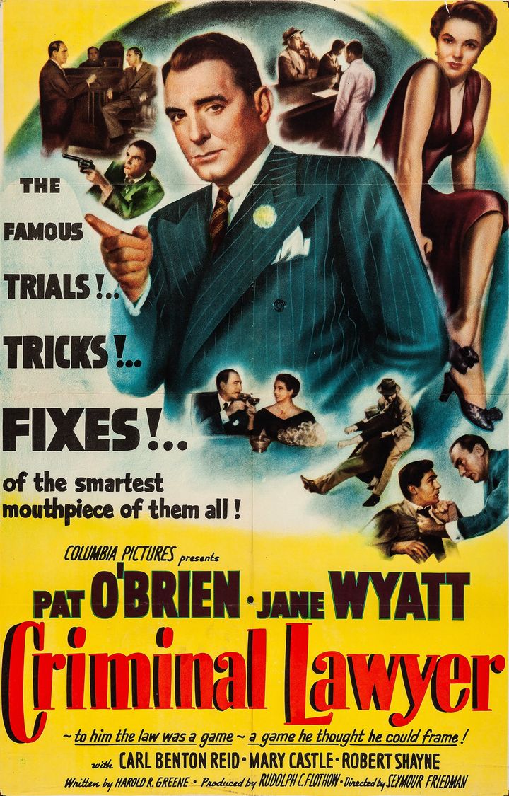 Criminal Lawyer (1951) Poster