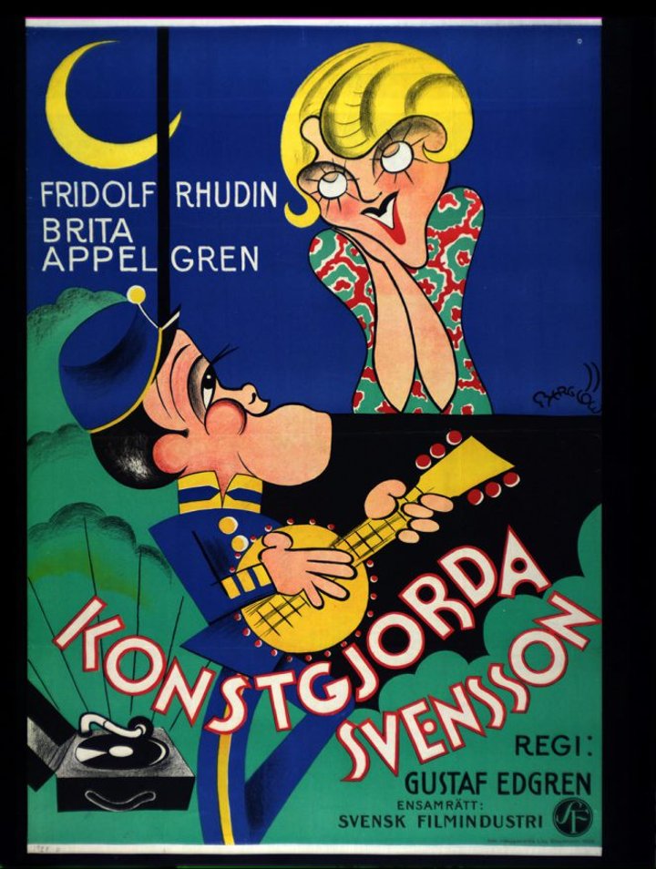 Konstgjorda Svensson (1929) Poster