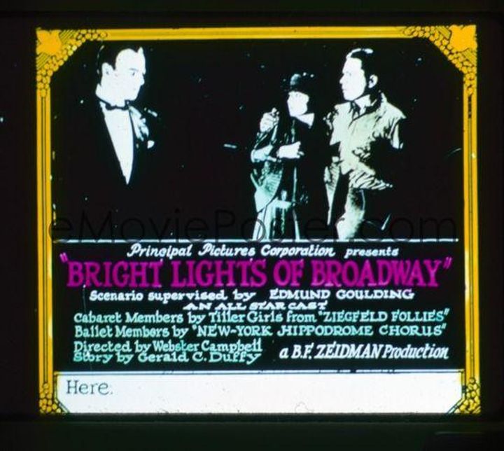 Bright Lights Of Broadway (1923) Poster