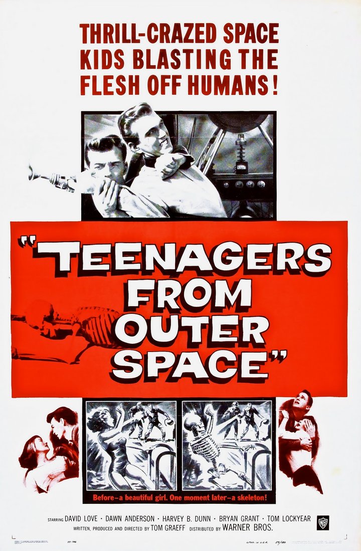 Teenagers From Outer Space (1959) Poster