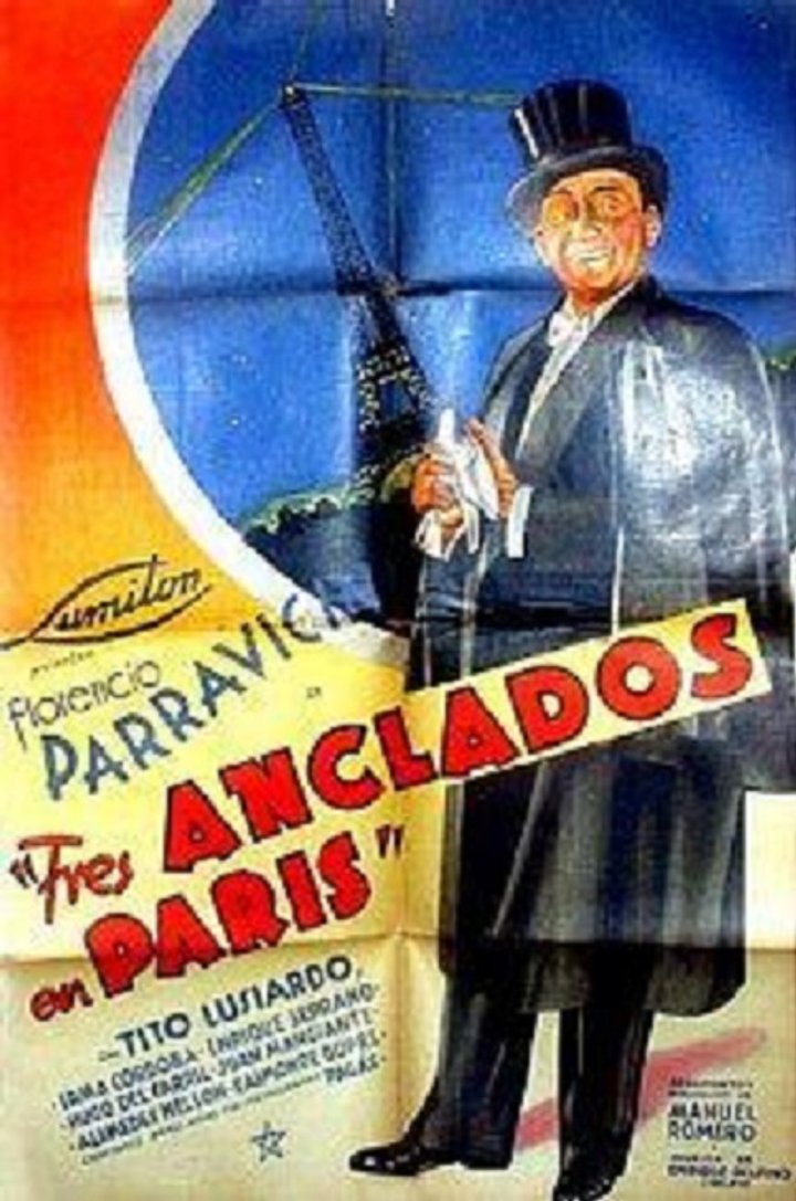 Tres Anclados En París (1938) Poster