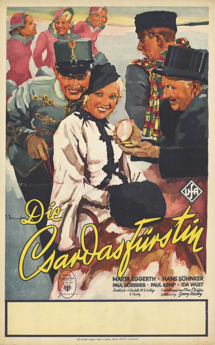 Die Czardasfürstin (1934) Poster