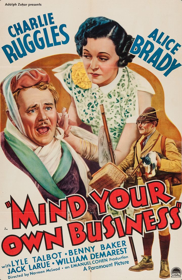 Mind Your Own Business (1936) Poster