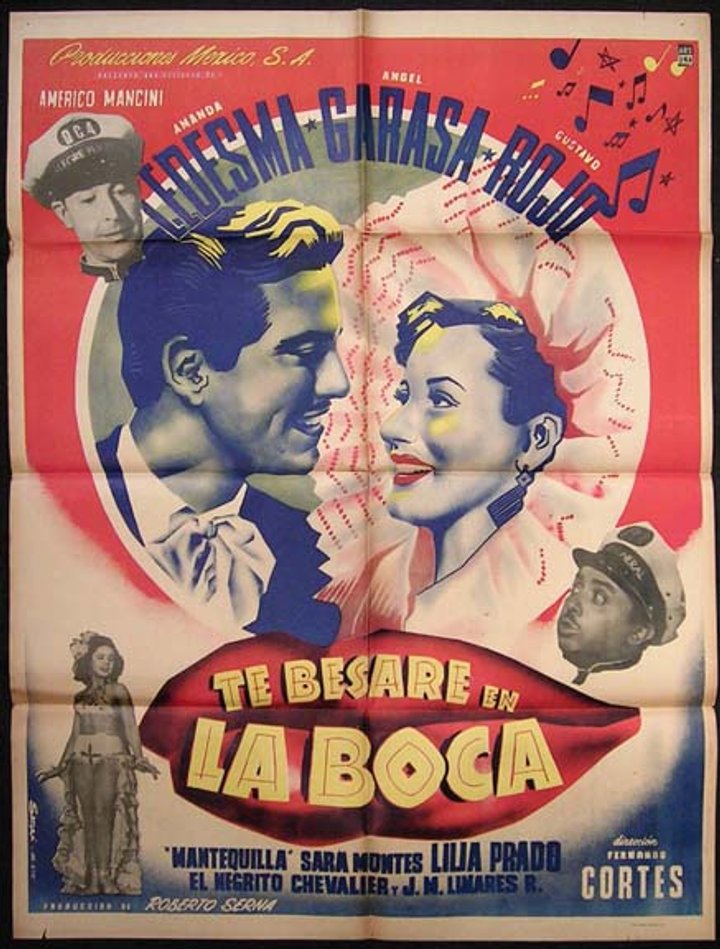 Te Besaré En La Boca (1950) Poster