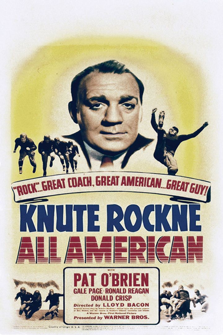 Knute Rockne All American (1940) Poster