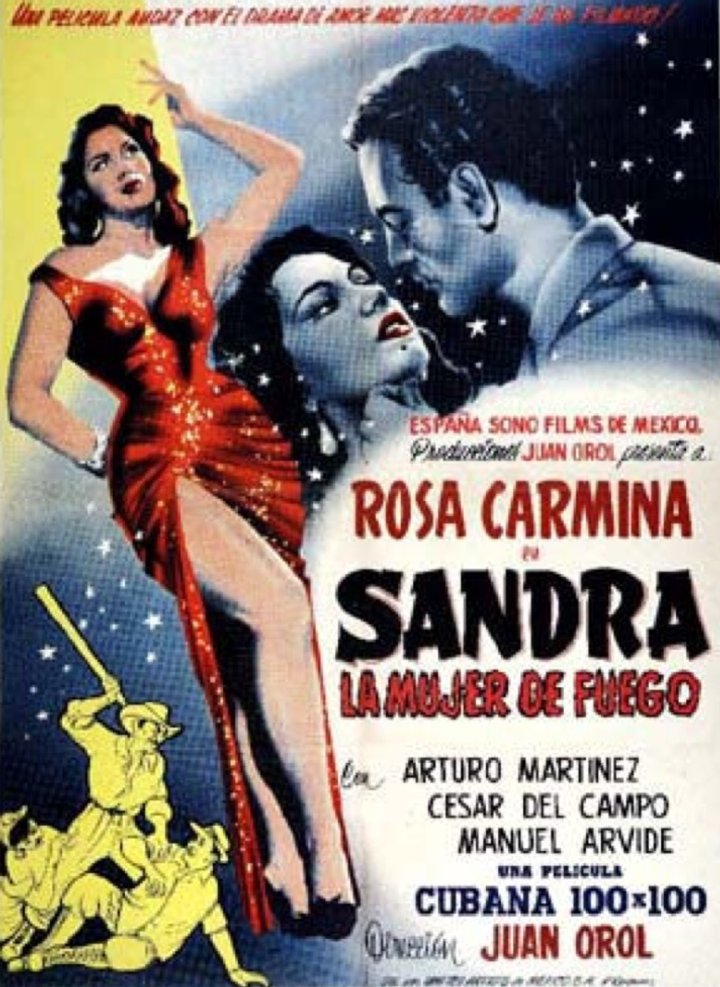 Sandra, La Mujer De Fuego (1954) Poster