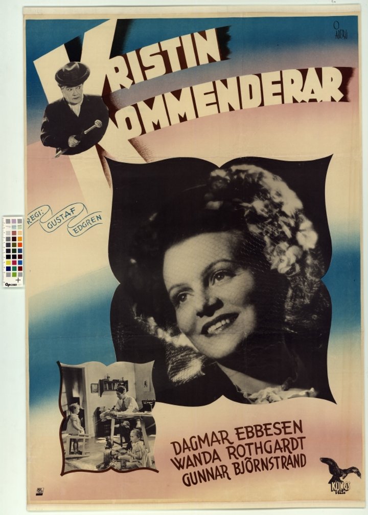 Kristin Kommenderar (1946) Poster