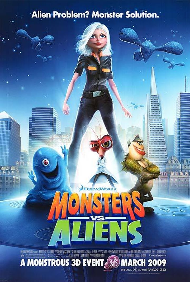 Monsters Vs. Aliens (2009) Poster