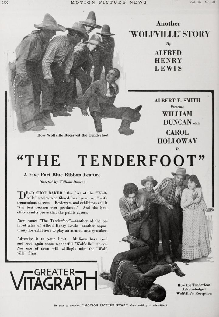 The Tenderfoot (1917) Poster