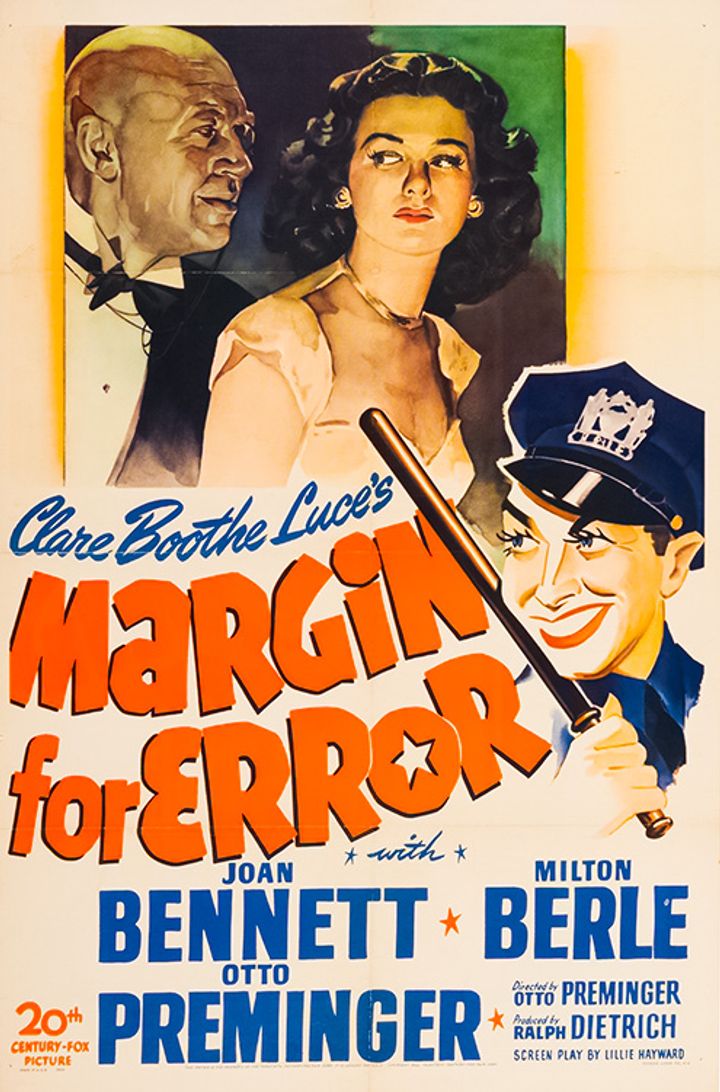 Margin For Error (1943) Poster