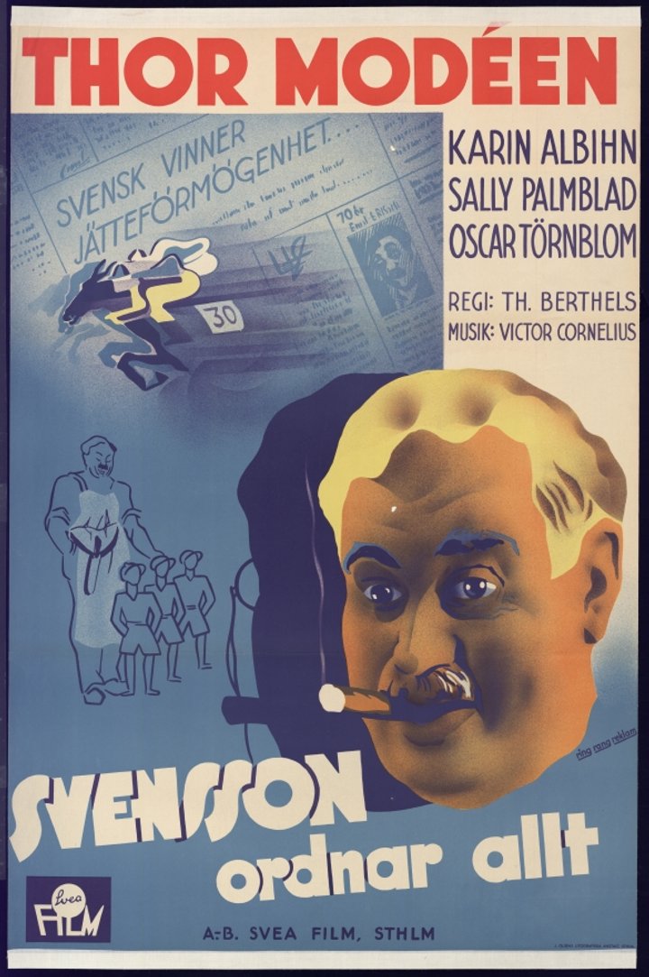 Svensson Ordnar Allt! (1938) Poster