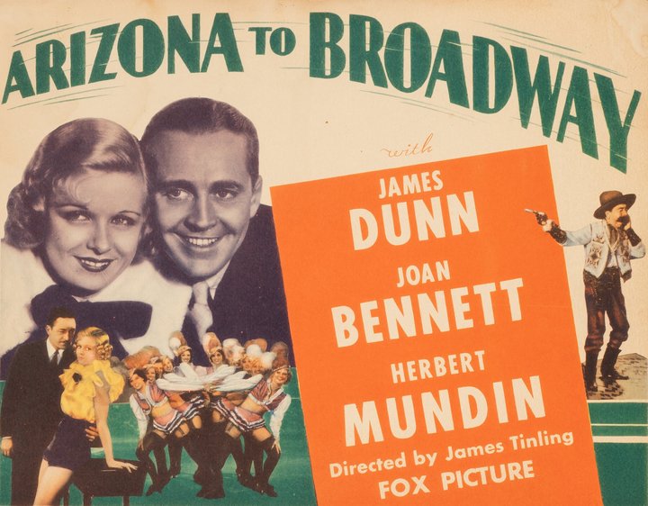 Arizona To Broadway (1933) Poster