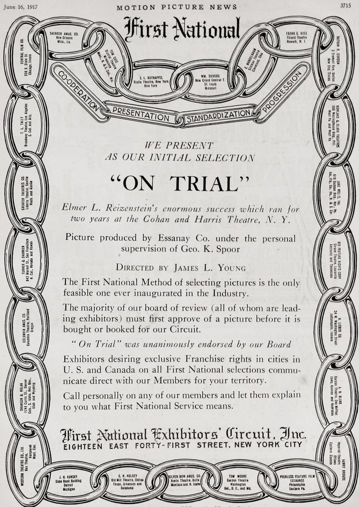 On Trial (1917) Poster