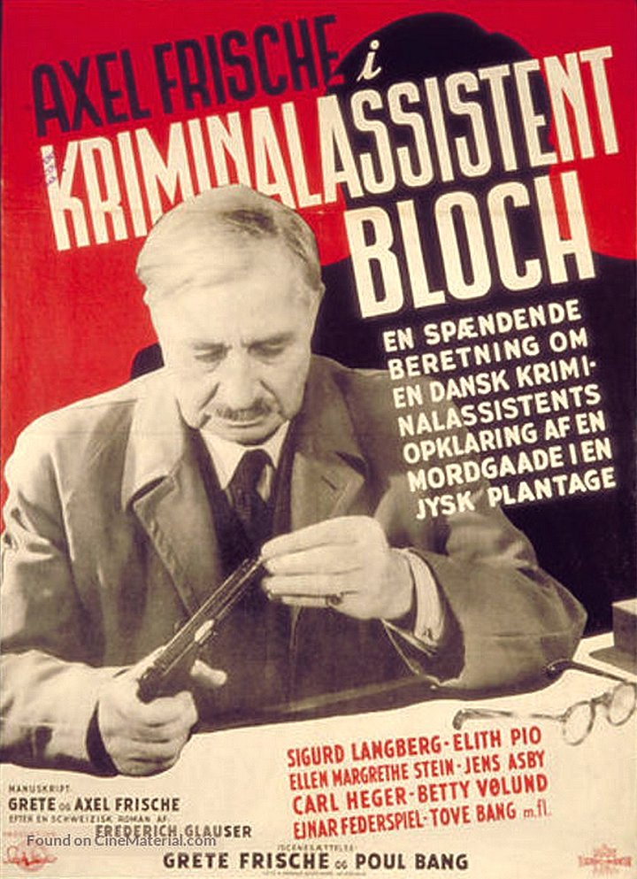 Kriminalassistent Bloch (1943) Poster