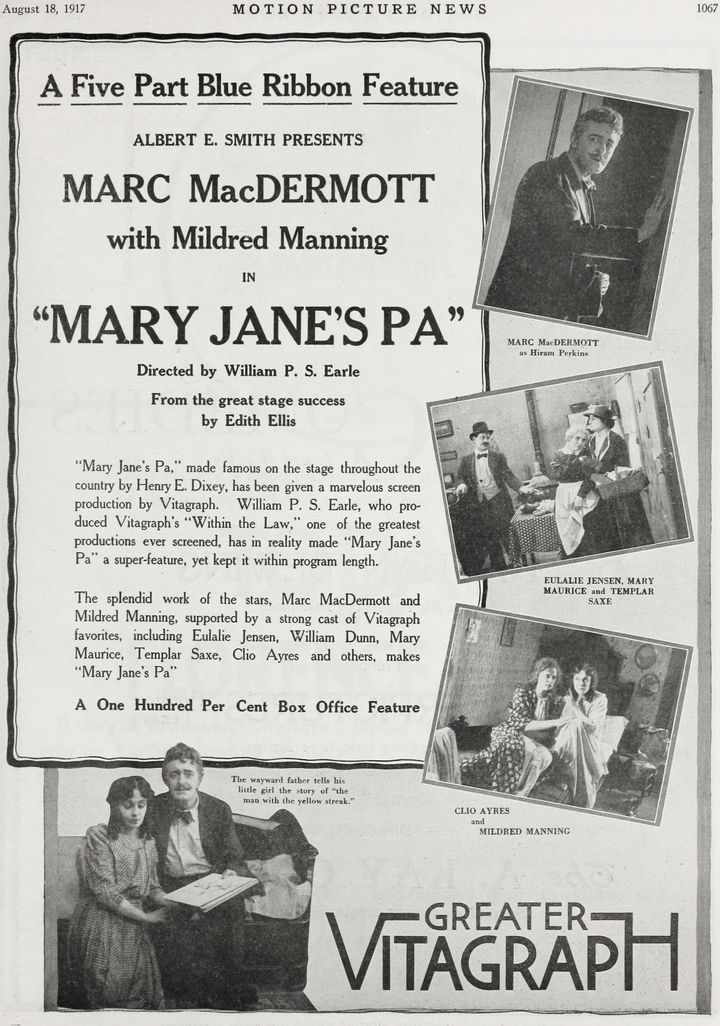 Mary Jane's Pa (1917) Poster