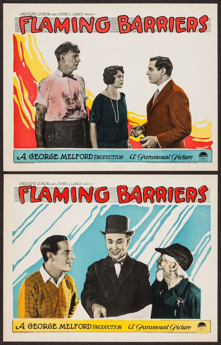 Flaming Barriers (1924) Poster