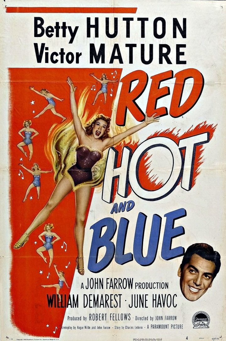 Red, Hot And Blue (1949) Poster