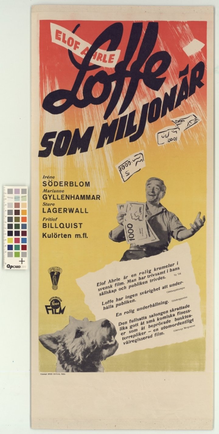 Loffe Som Miljonär (1948) Poster