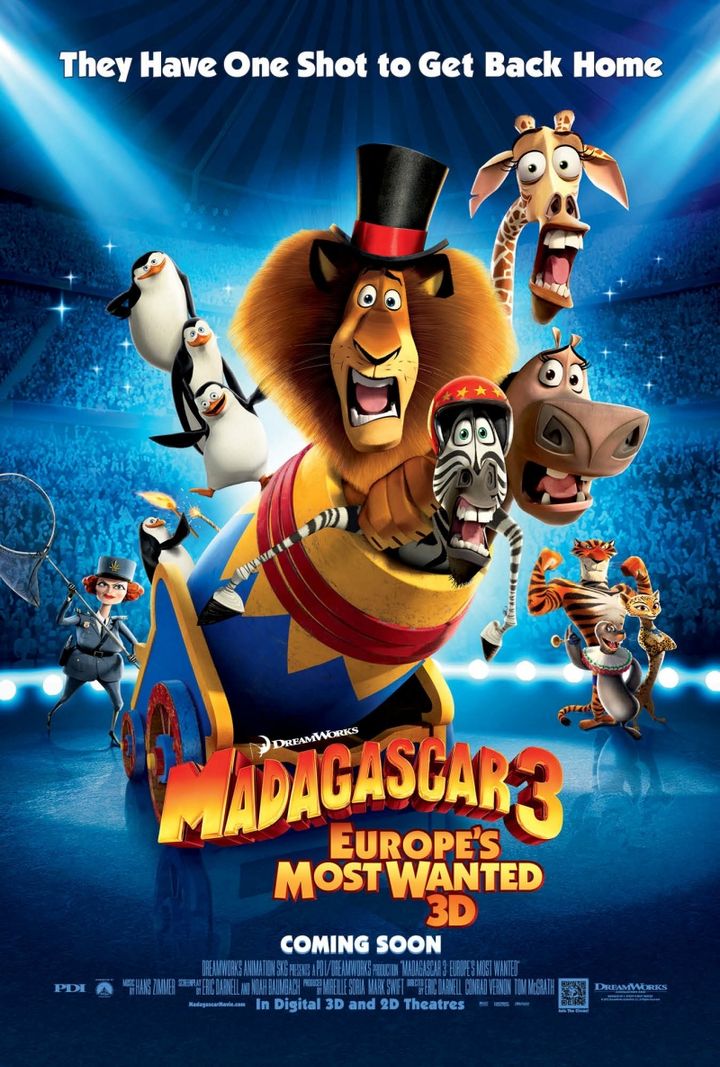 Madagascar 3: Europe's Most Wanted (2012) Poster