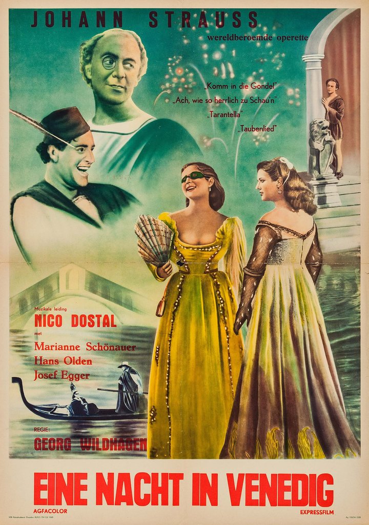 Eine Nacht In Venedig (1953) Poster