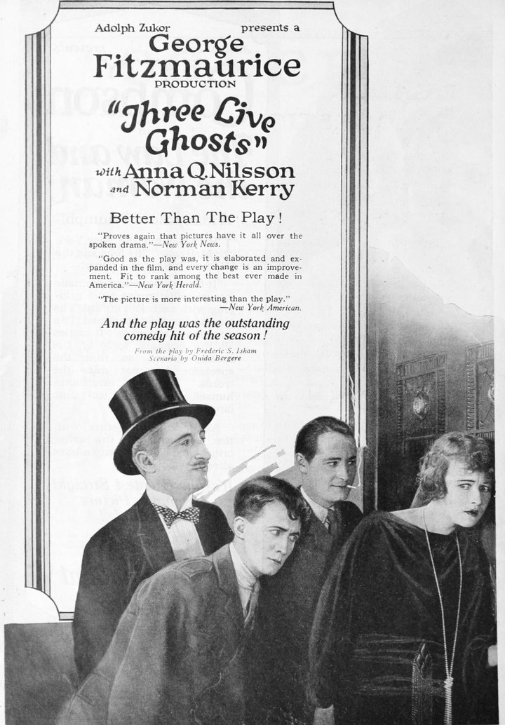 Three Live Ghosts (1922) Poster