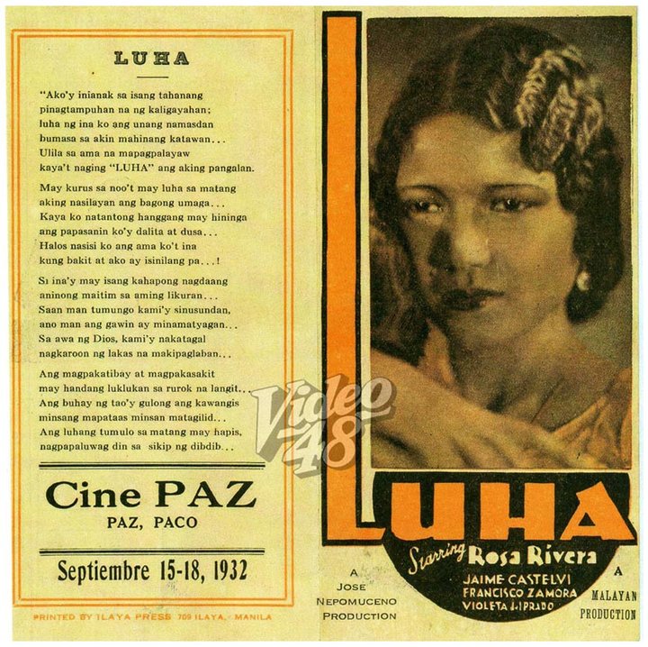 Luha (1932) Poster