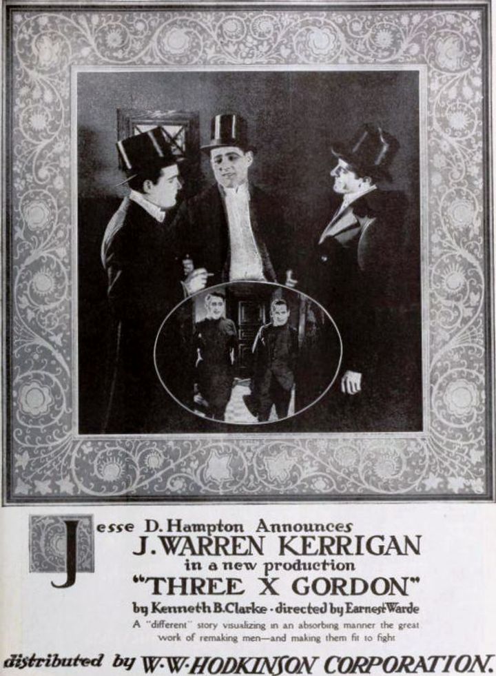 Three X Gordon (1918) Poster