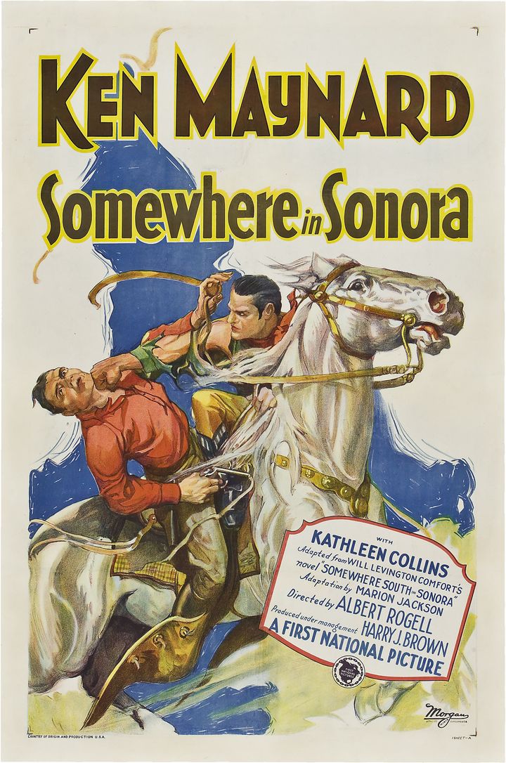 Somewhere In Sonora (1927) Poster