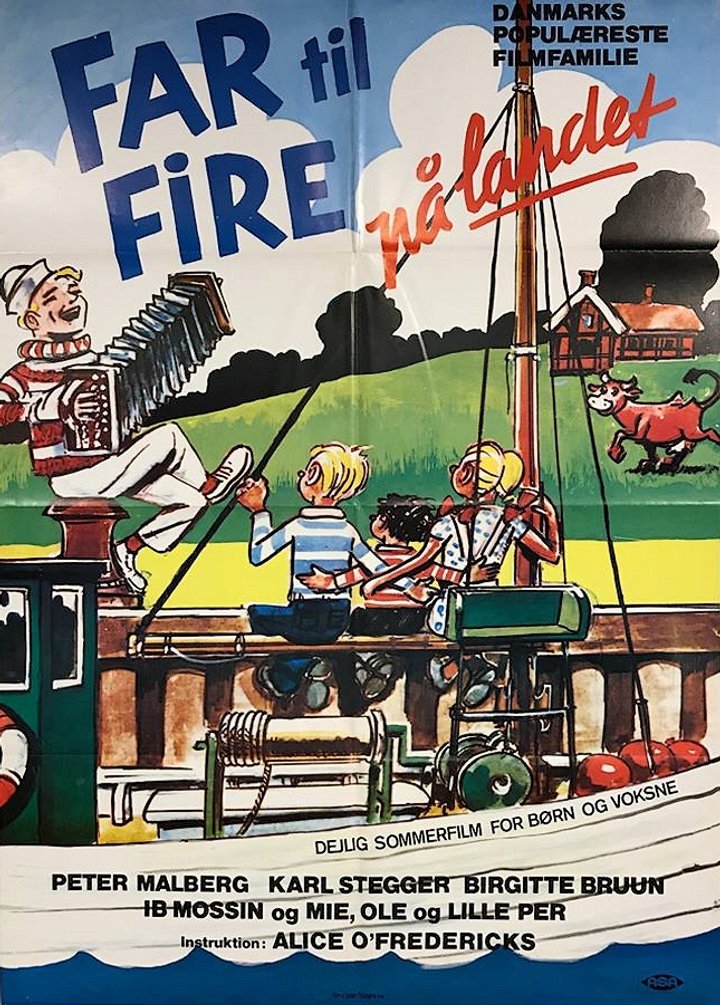 Far Til Fire På Landet (1955) Poster