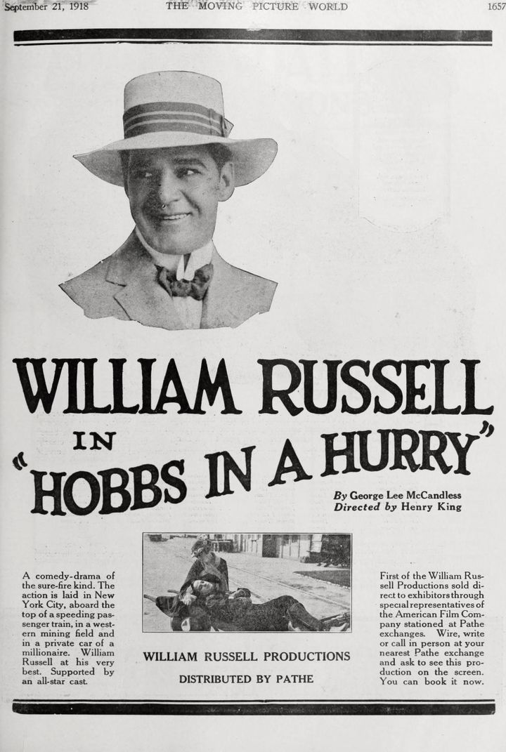 Hobbs In A Hurry (1918) Poster