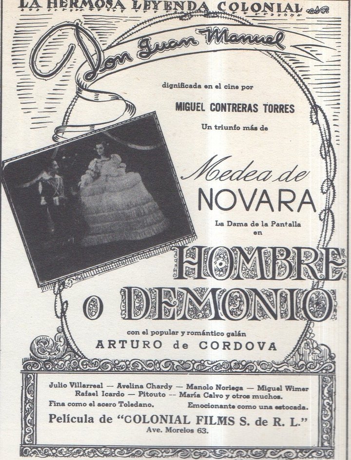 Hombre O Demonio (1940) Poster