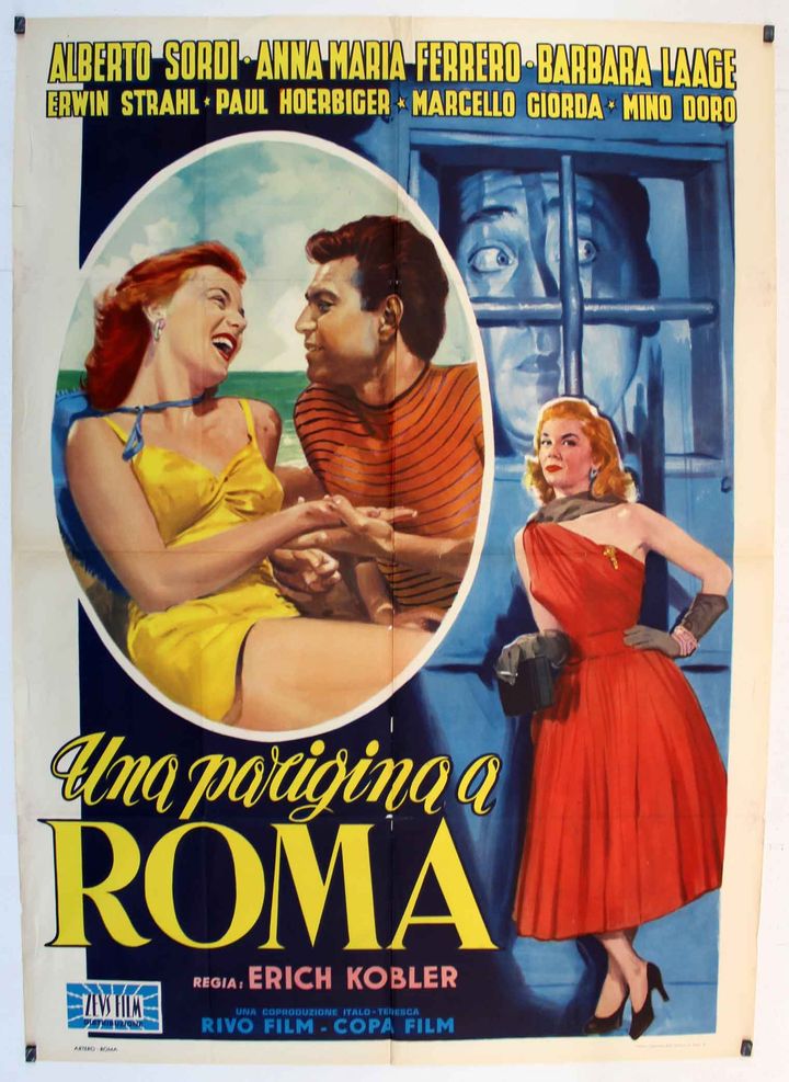 Una Parigina A Roma (1954) Poster