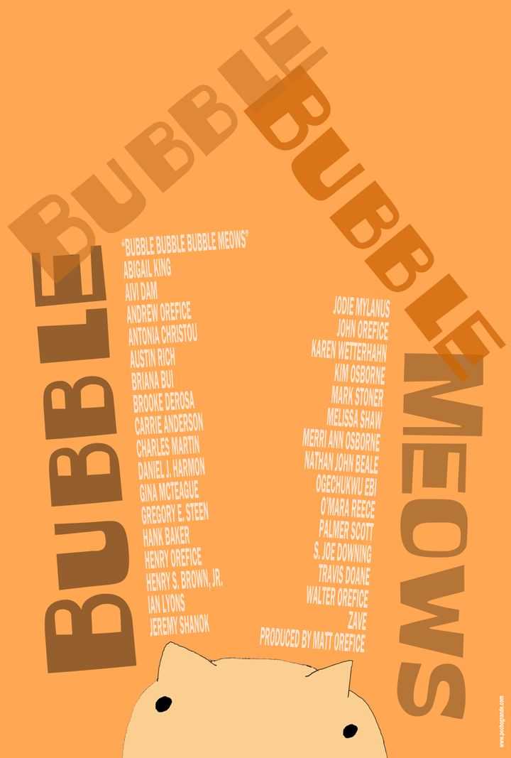 Bubble Bubble Bubble Meows (2022) Poster