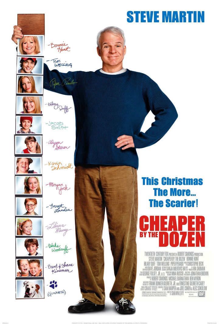 Cheaper By The Dozen (2003) Poster