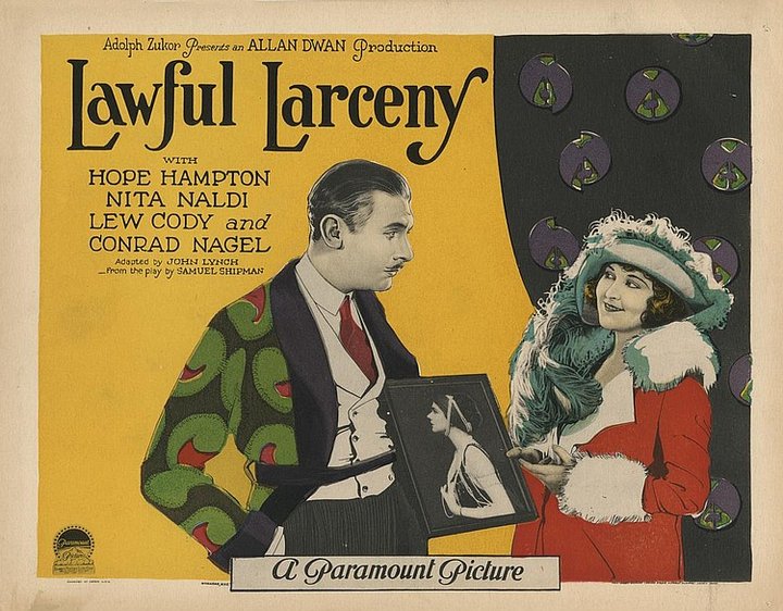 Lawful Larceny (1923) Poster