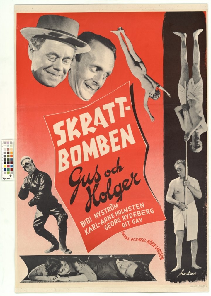 Skrattbomben (1954) Poster