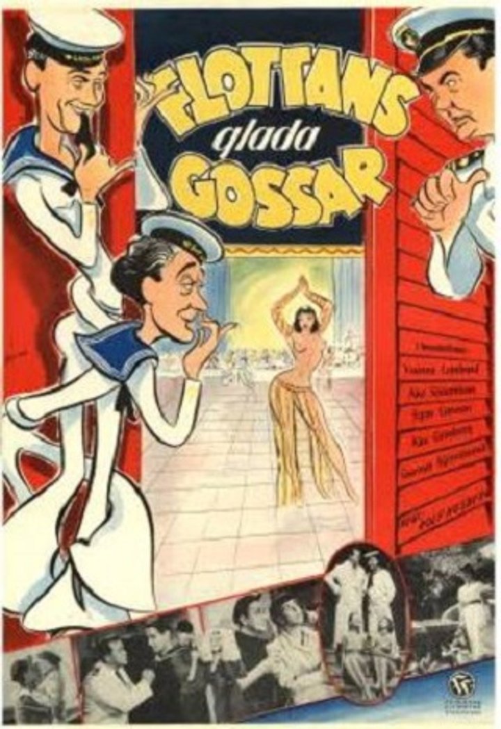 Flottans Glada Gossar (1954) Poster