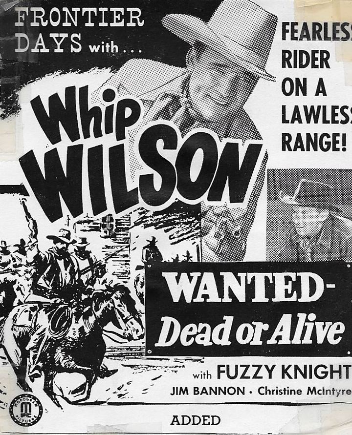 Wanted: Dead Or Alive (1951) Poster