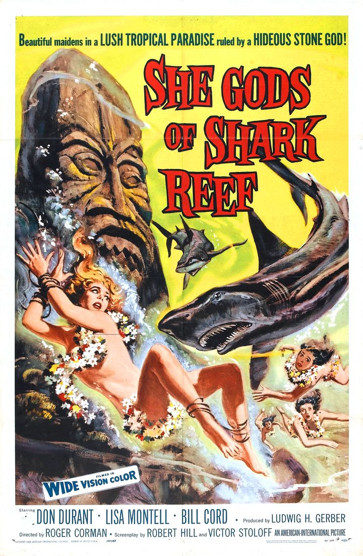 She Gods Of Shark Reef (1958) Poster