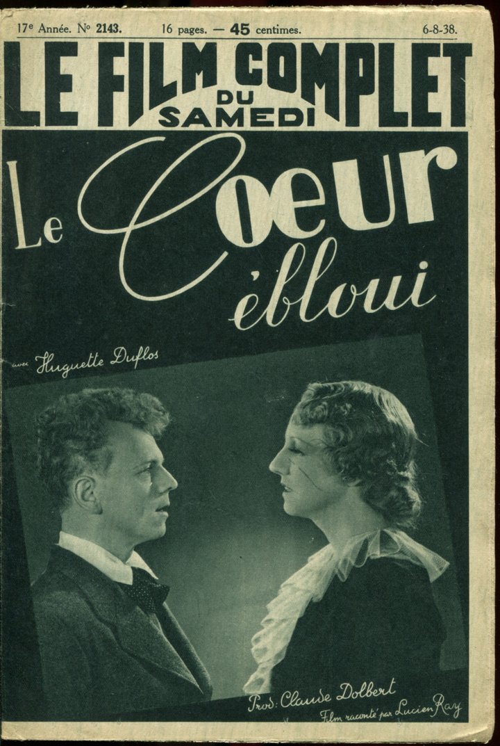 Le Coeur Ébloui (1938) Poster