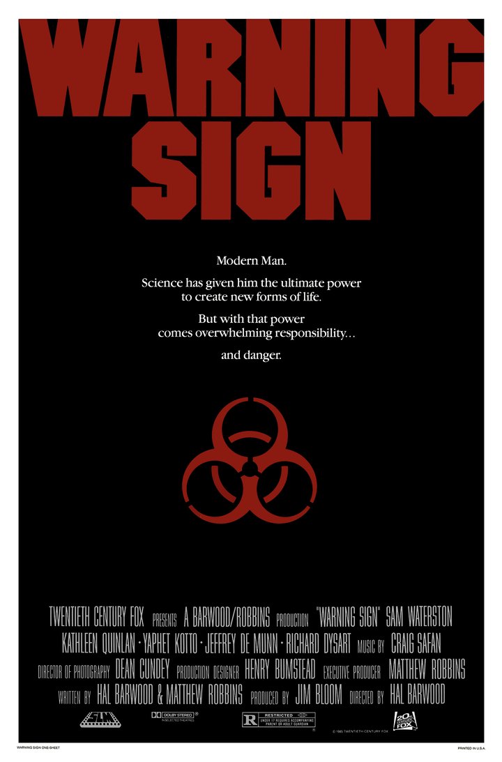 Warning Sign (1985) Poster