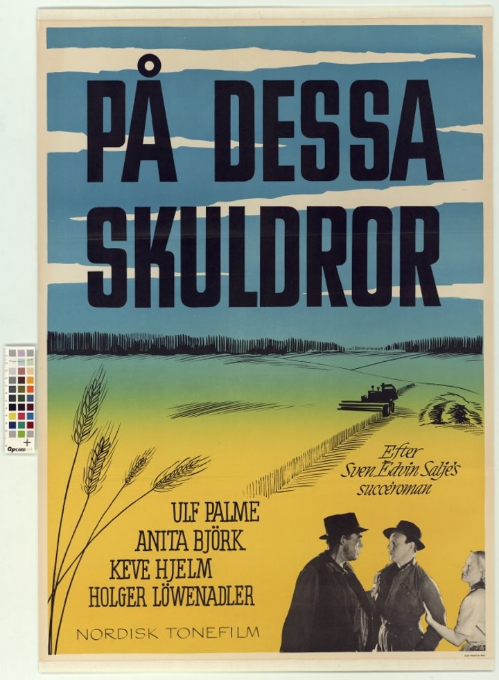 På Dessa Skuldror (1948) Poster