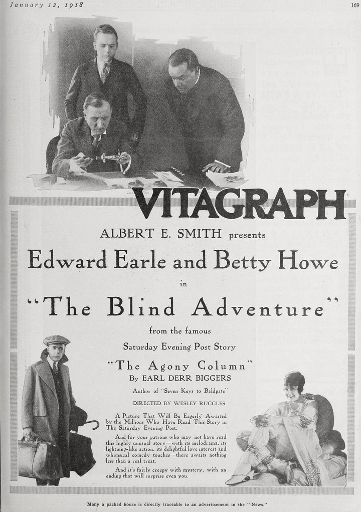 The Blind Adventure (1918) Poster