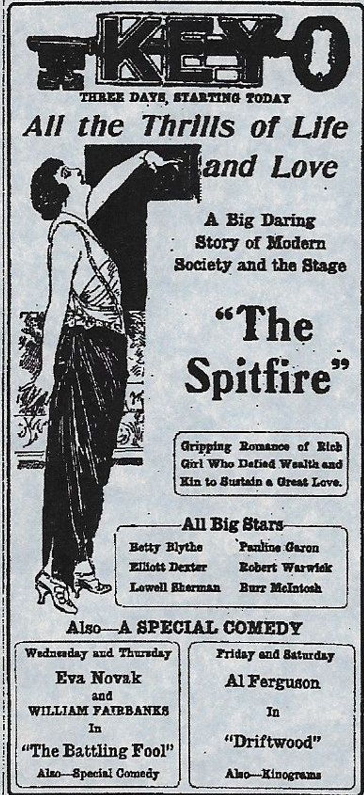 The Spitfire (1924) Poster