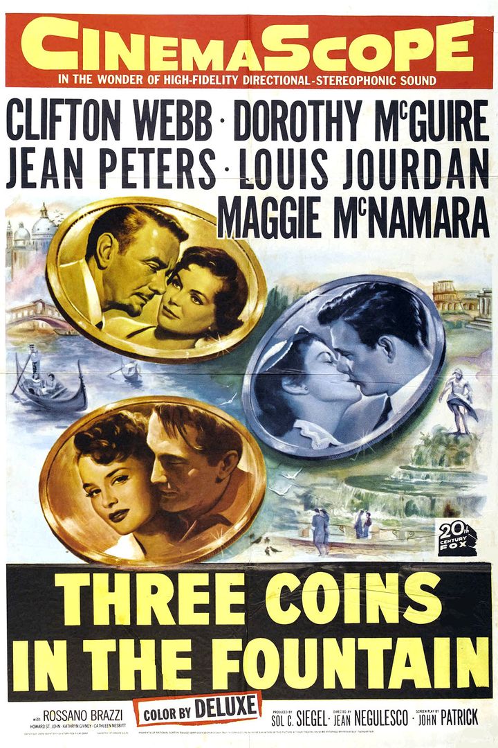 Three Coins In The Fountain (1954) Poster