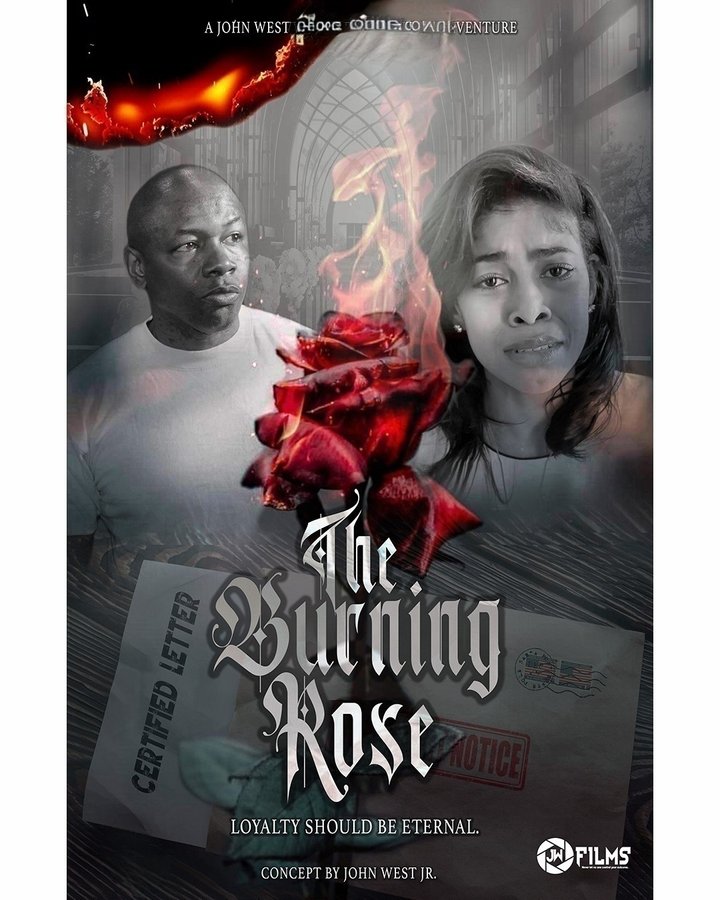 The Burning Rose Poster