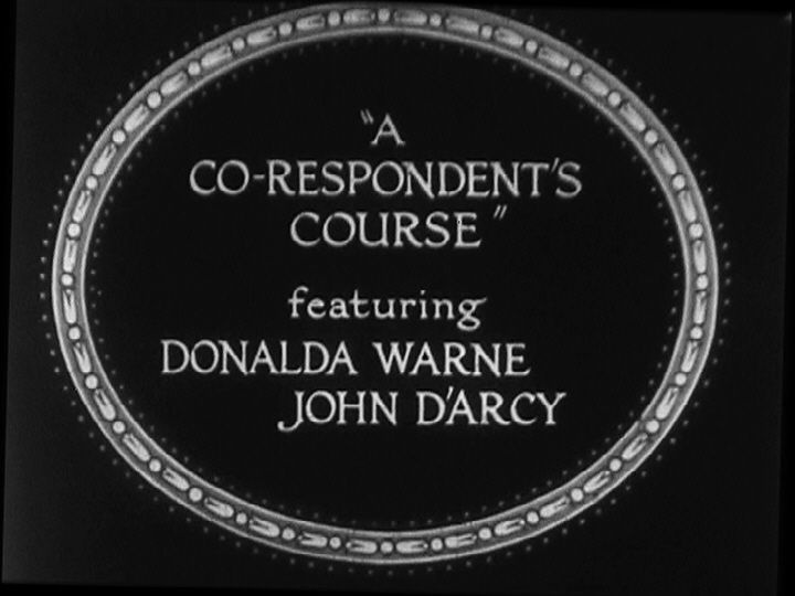 A Co-respondent's Course (1931) Poster