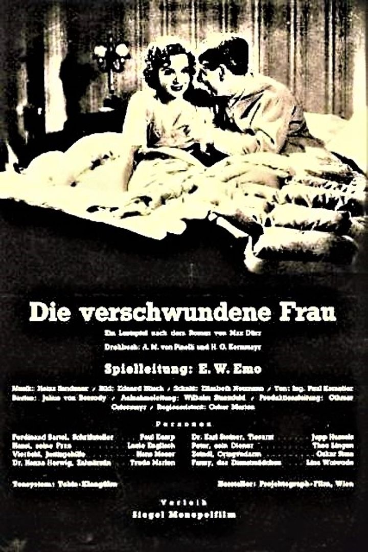 Die Verschwundene Frau (1937) Poster