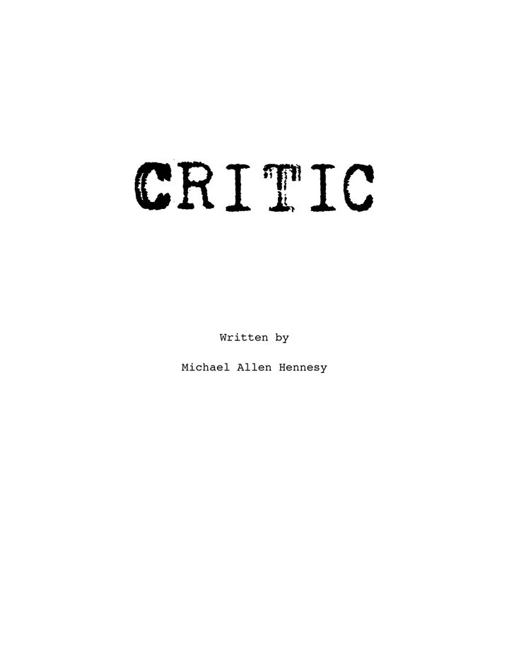 Critic (2022) Poster