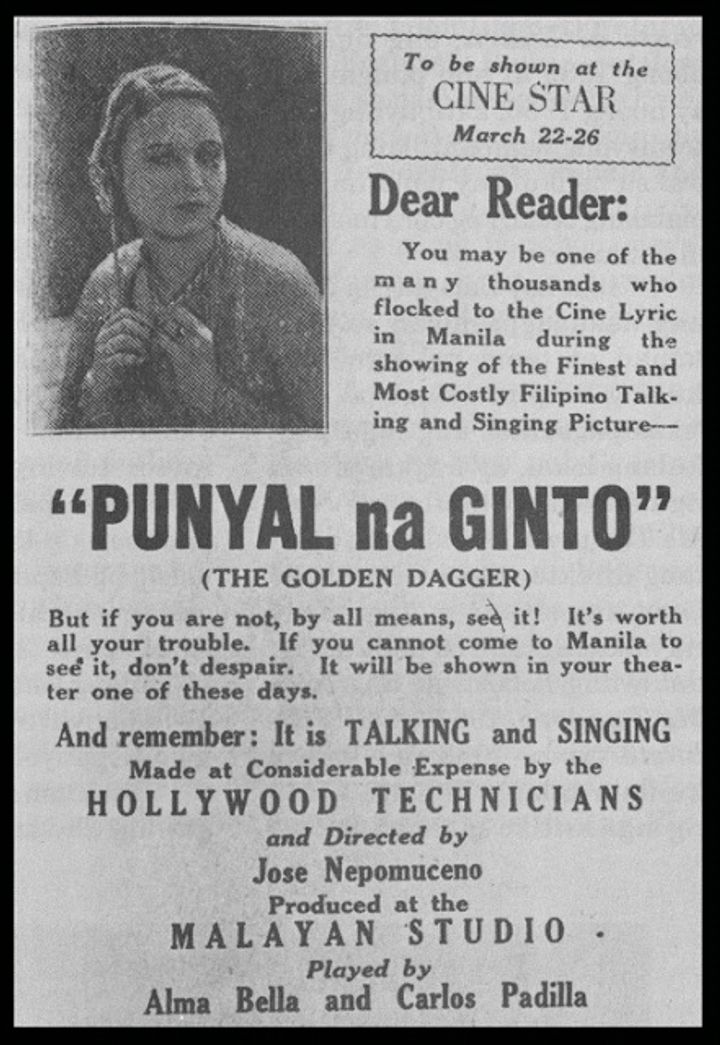 Punyal Na Ginto (1933) Poster